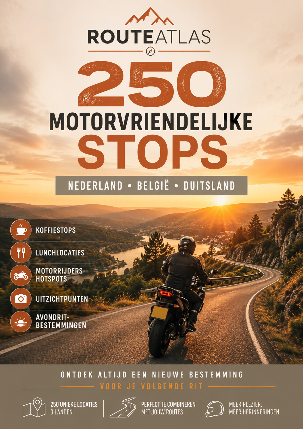 250 Motorvriendelijke Stops